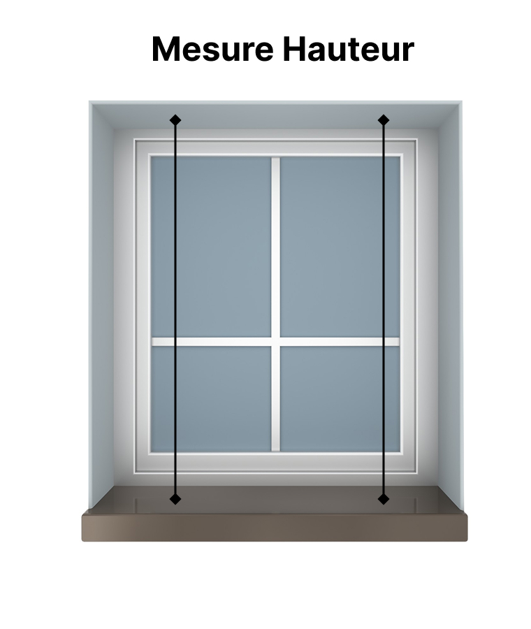 mesure hauteur volet roulant sur mesure