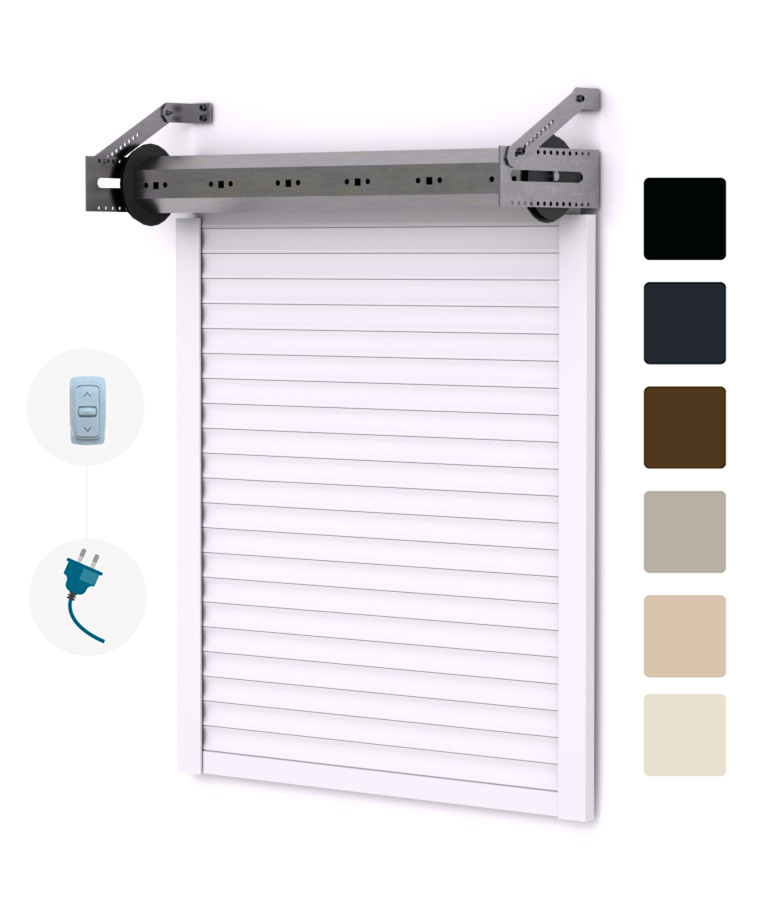 Volet roulant traditionnel sur mesure Motorisé télécommandé