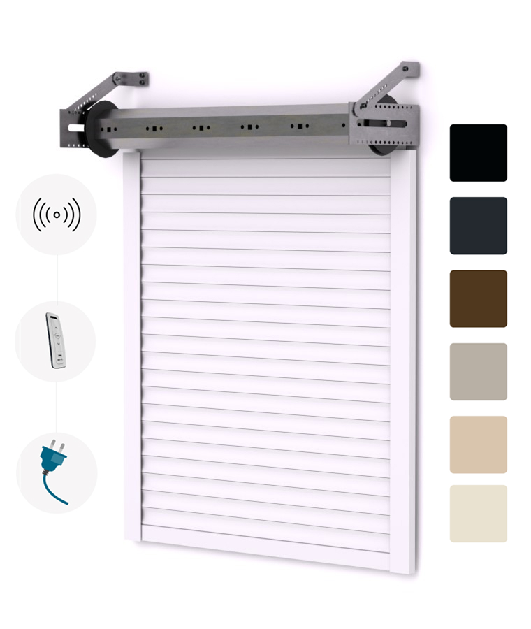 Volet roulant traditionnel sur mesure Motorisé télécommandé