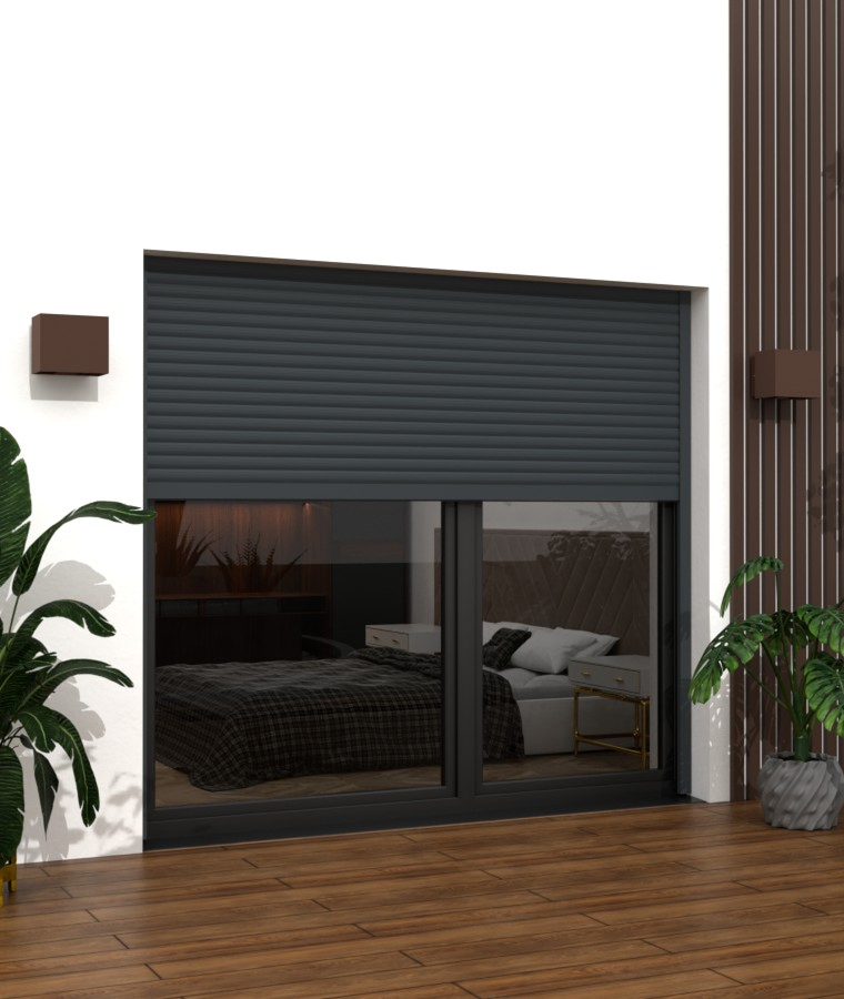 volet roulant traditionnel Gris anthracite RAL 7016