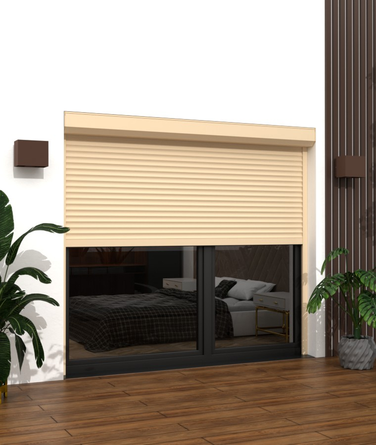 volet roulant Beige RAL 1015 (ivoire clair) Sous linteau